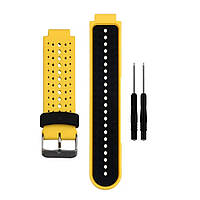 Ремінець для Garmin Forerunner 220/ 230/ 235/ 630/ 735 XT (жовто-чорний)