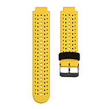 Ремінець для Garmin Forerunner 220/ 230/ 235/ 630/ 735 XT (жовто-чорний), фото 4