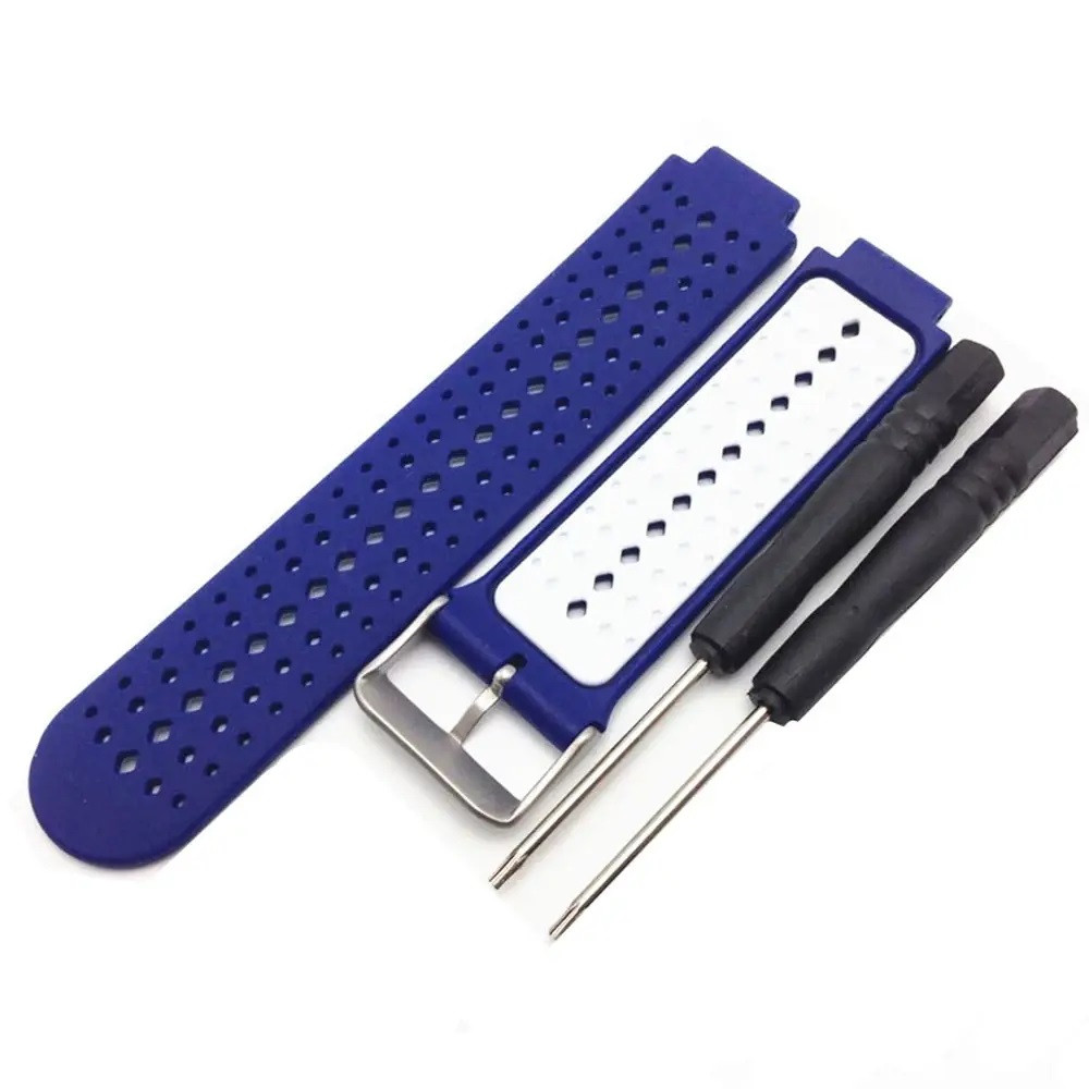Ремінець для Garmin Forerunner 220/ 230/ 235/ 630/ 735 XT (синьо-білий)