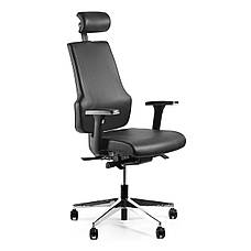 Кресло для лікаря Barsky ST-01 StandUp Leather, крісло з натуральної шкіри, чорний, фото 4