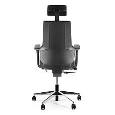 Кресло для роботи вдома Barsky ST-01 StandUp Leather, крісло з натуральної шкіри, чорний, фото 3