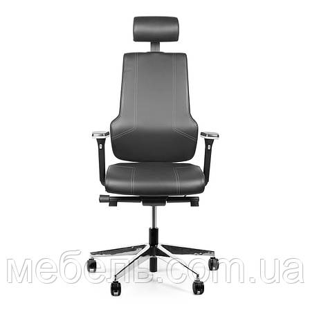 Кресло для лікаря Barsky ST-01 StandUp Leather, крісло з натуральної шкіри, чорний, фото 1