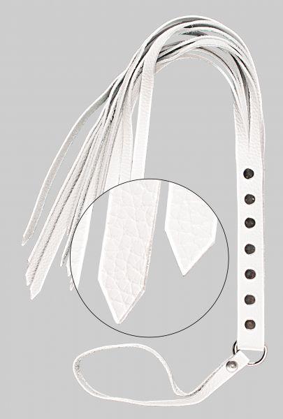 Флогер S&M Fancy Leather Floger, White, фото 1