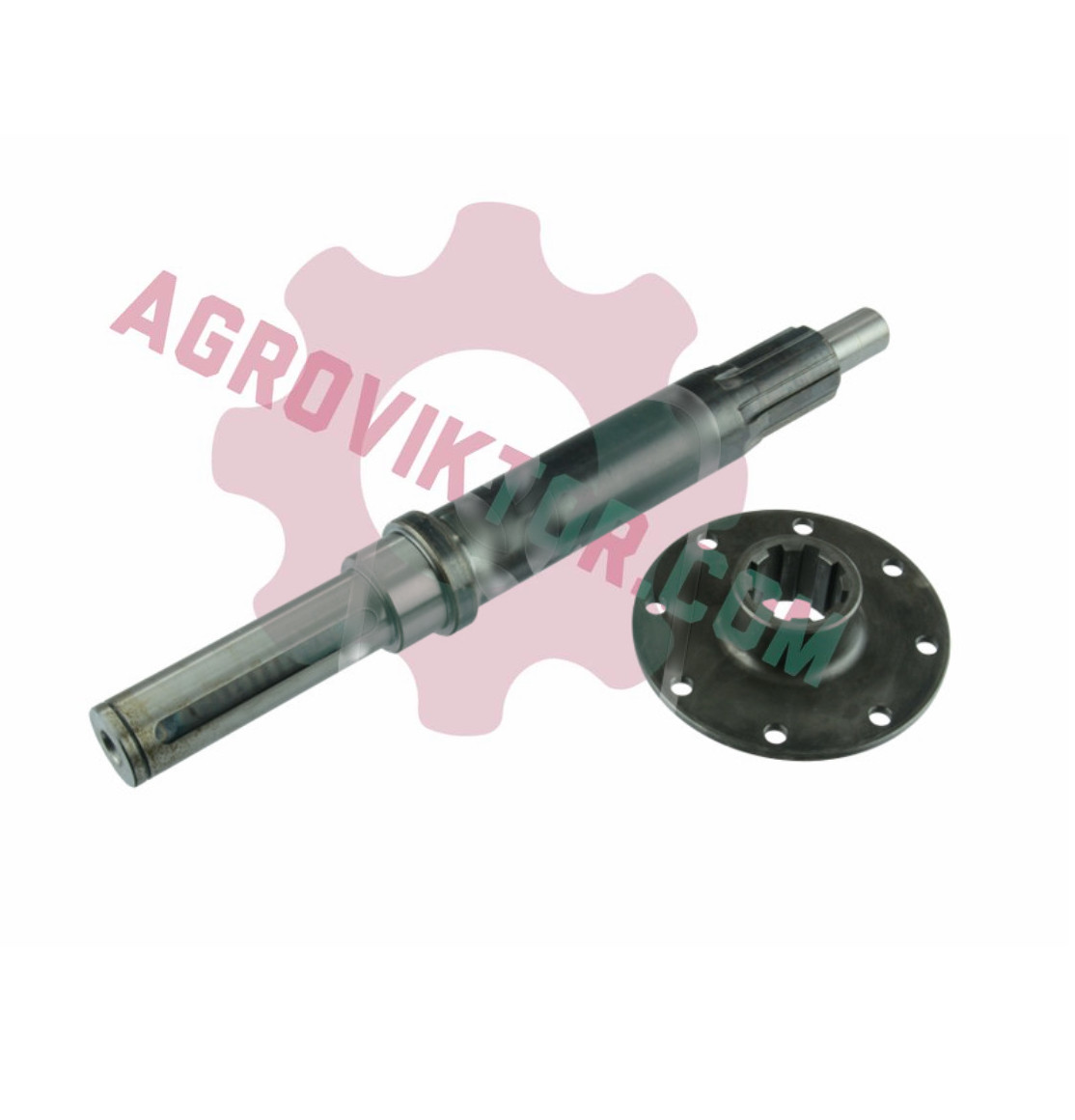 414111M1 Вал ходової з ступицею L=412mm комбайна Massey Ferguson 187 206 240 307 330