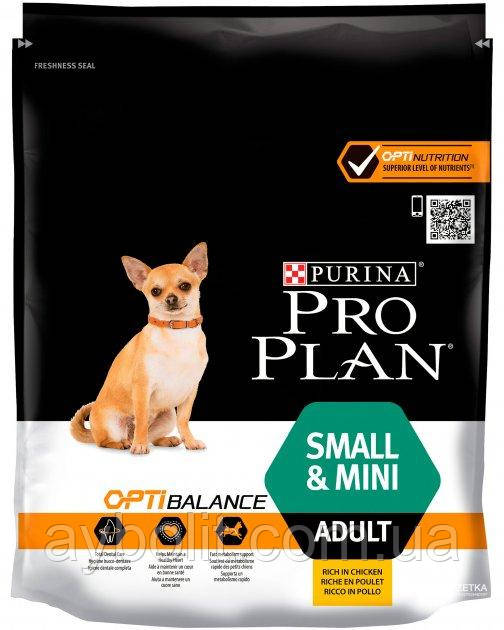 Сухий корм Purina Pro Plan Dog Small&Mini Adult з куркою і рисом 700 г
