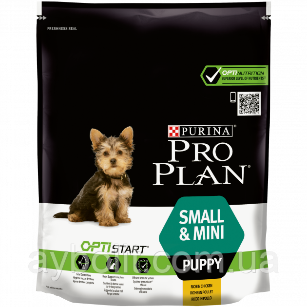 Сухий корм Purina Pro Plan Dog Small&Mini Puppy з куркою і рисом 700 г