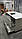 Кухня Fenix NTM чорний декор шпон дуба, фурнітура Blum. Розмір кухні 4260*600*2300h остров 1840*920*900h, фото 6
