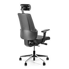 Офісне крісло Barsky ST-01 StandUp Leather, крісло з натуральної шкіри, чорний, фото 2