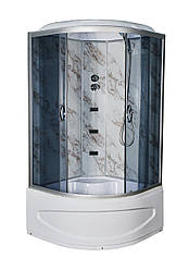 Душовий бокс TKF90 Мармур BG 90x90x215 глибокий піддон