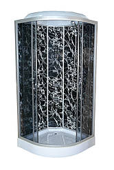 Душовий бокс TKF 100/1 Чорна павутина BG 100x100x215 мілкий піддон