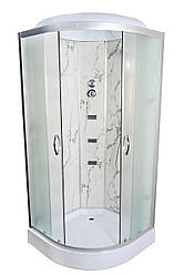 Душовий бокс TKF90/1 Білий мармур WG 90x90x213