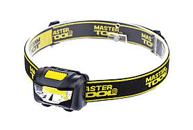 Ліхтар налобний MASTERTOOL 3 режими 59х41х32 мм COB LED 3xAAA ABS 94-0811