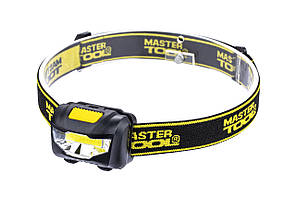 Ліхтар налобний MASTERTOOL 3 режими 59х41х32 мм COB LED 3xAAA ABS 94-0811