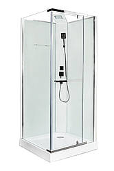 Гідромасажний бокс INSANA MIDA 90x90x220 квадратний мілкий піддон, без даху