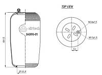 Пневматическая рессора без стакана 4390NP01