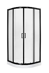 Душова кабіна INSANA MIRA Black 90x90x205 мілкий піддон