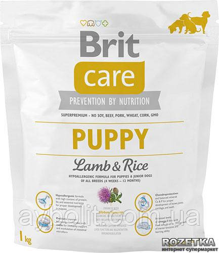 Сухий корм для цуценят усіх порід Brit Care Puppy All Breed Lamb & Rice 1 кг