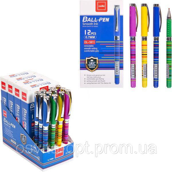 Ручка масляна "Ball Pen" Cello CL1811 синя