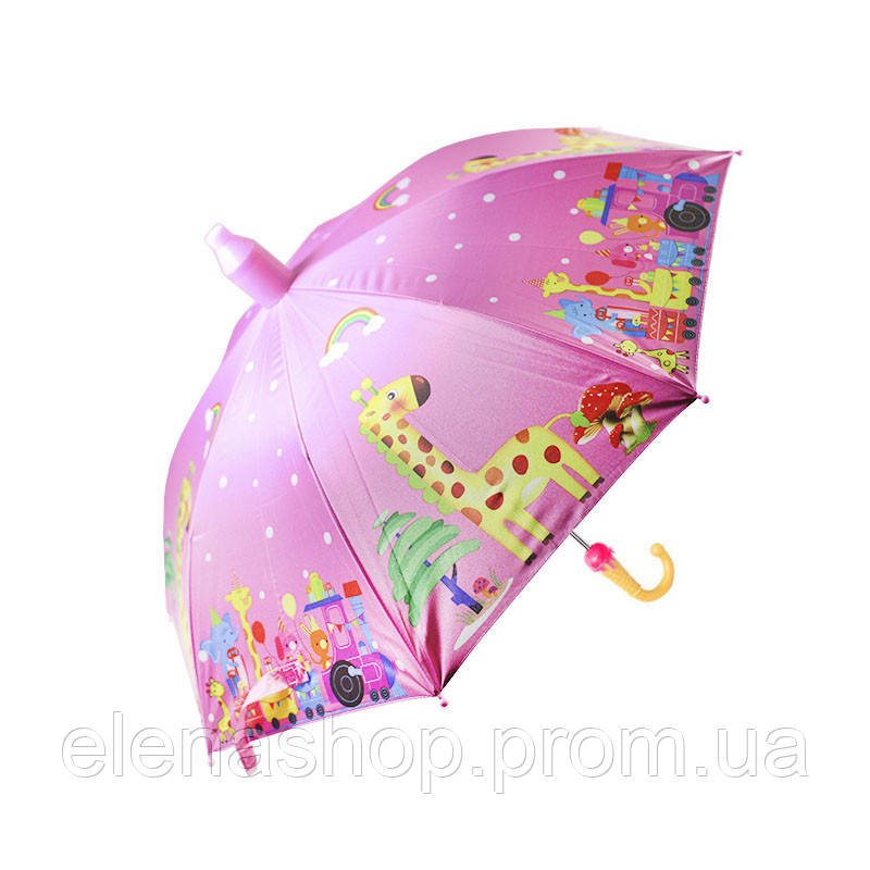 Детский зонт Lesko QY2011301 Giraffe жираф трость ES, КОД: 2613708