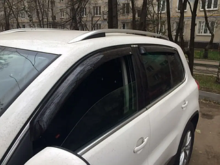 Дефлектори вікон Volkswagen Tiguan 2015 -> (скотч). Вітровики на Volkswagen Tiguan