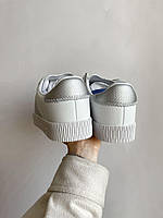 Adidas Samba жіночі кросівки білі зі сріблястими деталями. Класні жіночі кроси Адідас Самба., фото 7