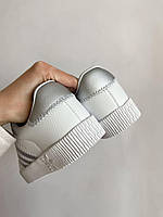 Adidas Samba жіночі кросівки білі зі сріблястими деталями. Класні жіночі кроси Адідас Самба., фото 8