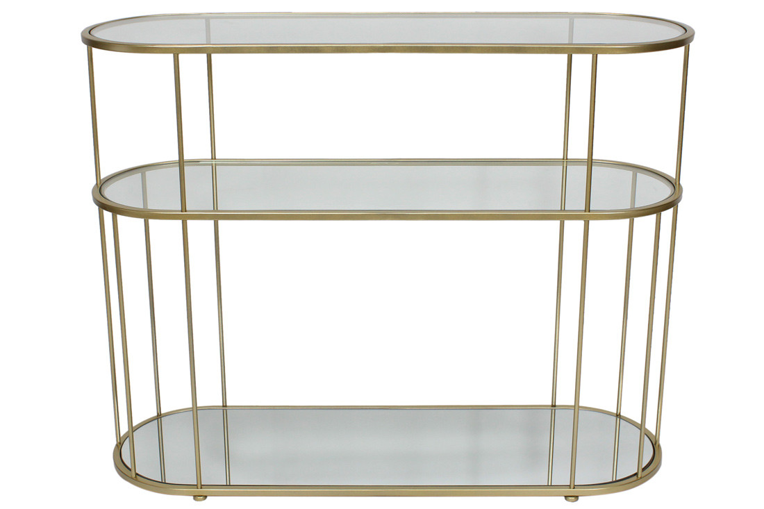 Консоль металева Mute, 97см, колір - золото, фото 1