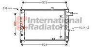 Радіатор охолодження Опель Аскона C/Канет D (пр-во VAN WEZEL 37002055)