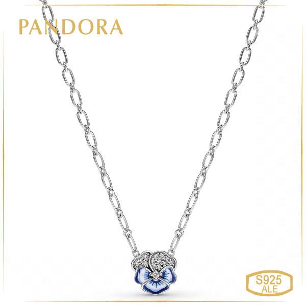 Пандора Колье Голубая фиалка Pandora 390770C01