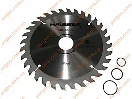 Пиляльний диск по дереву HAISSER Ø190х30, 32 зуби.