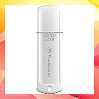 USB флеш накопичувач Transcend 32GB JetFlash 370 White USB 2.0 (TS32GJF370)