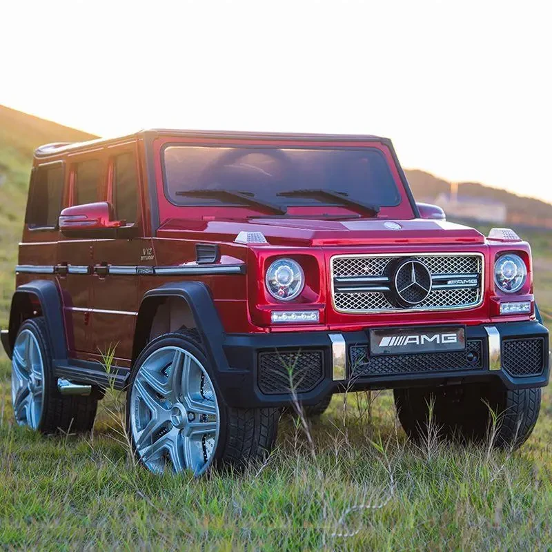 Дитячий електромобіль джип Mercedes G65 AMG червоний, фото 1