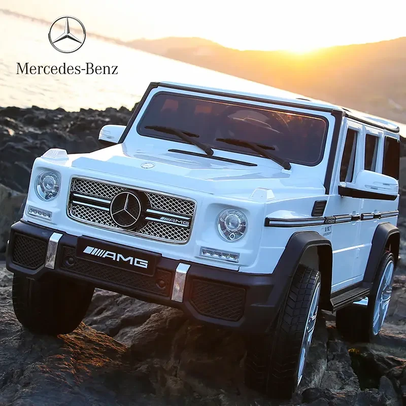 Дитячий електромобіль джип Mercedes G65 AMG білий, фото 1