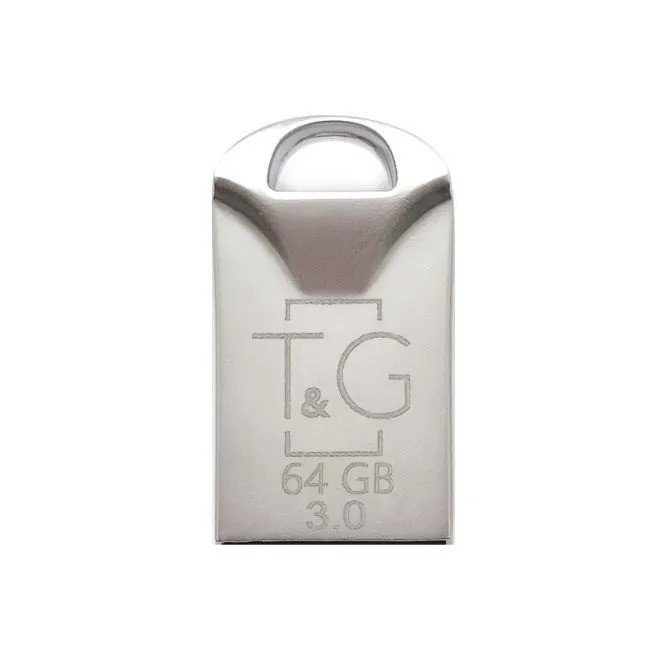 Флешка usb 3.0 на 64 гб "T&G" Серебристая, usb флеш накопитель - мини флешка металлическая Metal Series (ST) - фото 2 - id-p1616035056