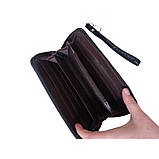 Гаманець жіночий чорний штучна шкіра 135ВА, фото 2