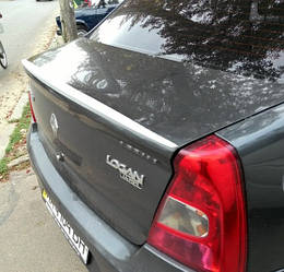 Спойлер багажника (сабля, лип спойлер) Renault Logan 2010-2013 р.в. ABS пластик