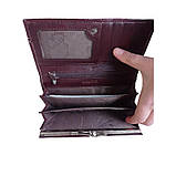 Гаманець жіночий коричневий штучна шкіра 136ВА, фото 4