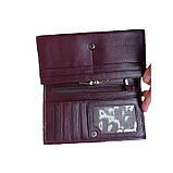 Гаманець жіночий коричневий штучна шкіра 136ВА, фото 3