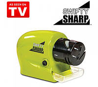 Универсальная ножеточка на батарейках Swifty Sharp Motorized Knife Sharpener (точилка Свифти Шарпене)