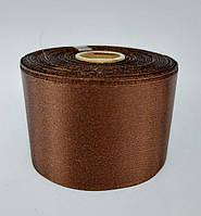 Стрічка атласна LiaM Коричнева 5 см ширина 25 ярдів