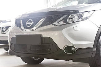 Захисна сітка переднього бампера Nissan Qashqai 2014-2018 г. Нисан Кашкай
