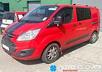 Дефлекторы окон, ветровики Ford Transit Custom 2012- (Autoclover E219)