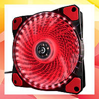 Кулер для корпуса Frime Iris LED Fan 33LED Red (FLF-HB120R33); 120х120х25мм, 3-pin+4-pin
