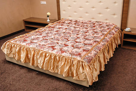 Покривала квітка атласне червоне 180*210, фото 1