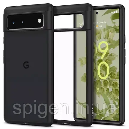 Чехол Spigen для Google Pixel 6 - Ultra Hybrid, Matte Black, фото 1
