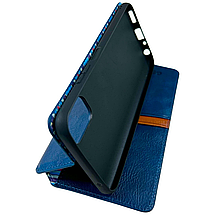 Шкіряний чохол книжка Cubic на ZTE Blade V2020 Smart (на зті блейд у2020 смарт) синій, фото 2