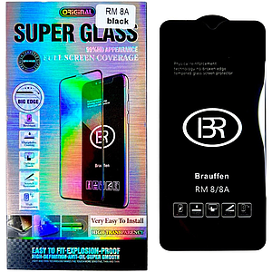 Захисне скло Brauffen для Xiaomi Redmi 8A (на саомі редмі 8а) чорний