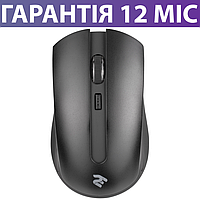 Безпровідна мишка 2E MF217 чорна, середній розмір, миша радио wireless, підходить для правши та шульги