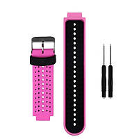 Ремінець для Garmin Forerunner 220/ 230/ 235/ 630/ 735 XT (рожево-чорний)