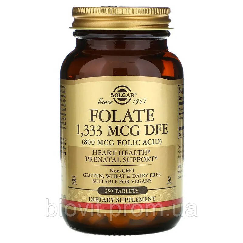 Фолієва кислота (Folic acid) 800 мкг